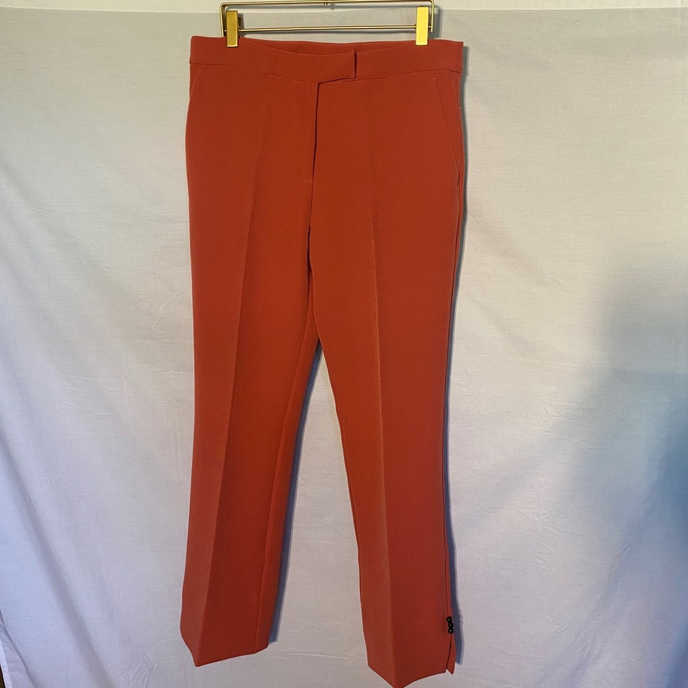 Manila‎ Grace Salmon Dress Pants Side Button Slit Tailored Women's Size 6 US